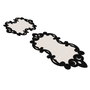 Mijölnir Juego de alfombras de baño Blanco y negro